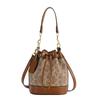Nuova borsa a secchiello da boutique da donna nuova borsa obliqua retrò alla moda versatile con coulisse borsa a mano