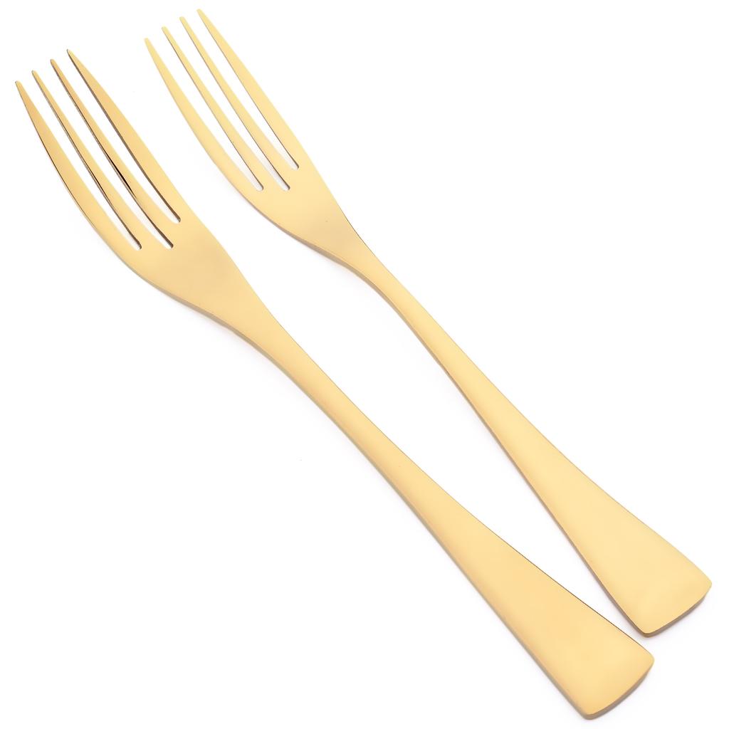 7Pcs Gold Dinnerware Set High Quality Stainless Steel Cutlery Set Knife Fork Tea Spoon Tableware Set Home Kitchen Dinner Silverware Set