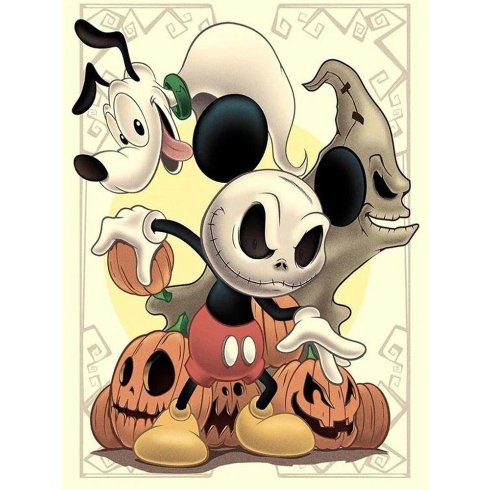 

Disney Diamond Painting Christmas Nightmare Halloween Collaboration Creative Diamond Mosaic Cross Stitch Diamond Inlaid Room Decoration Gift Round 20x30cm