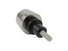 POSH 032689-00-10 Motorcycle Supplies, Middle Weight Bar End Inner Only, Kawasaki Genuine M6 Type Plated
