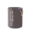 Foldable Storage Round Bag Dirty Laundry Basket Cotton Linen Items Household