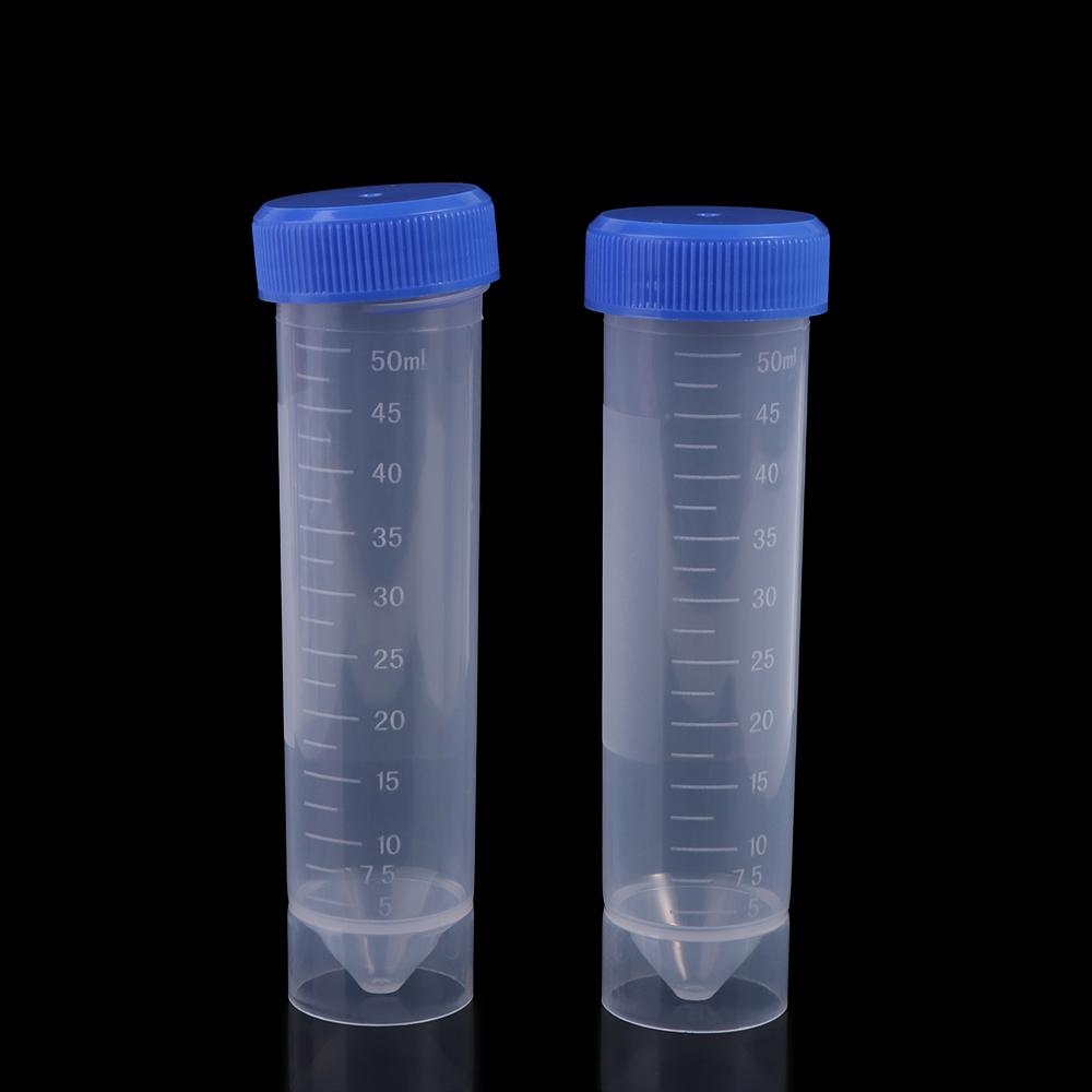 Fittings With Scale Lab Analysis Bottles Centrifuge Tubes Caps Pack Container Plastic Test Tube