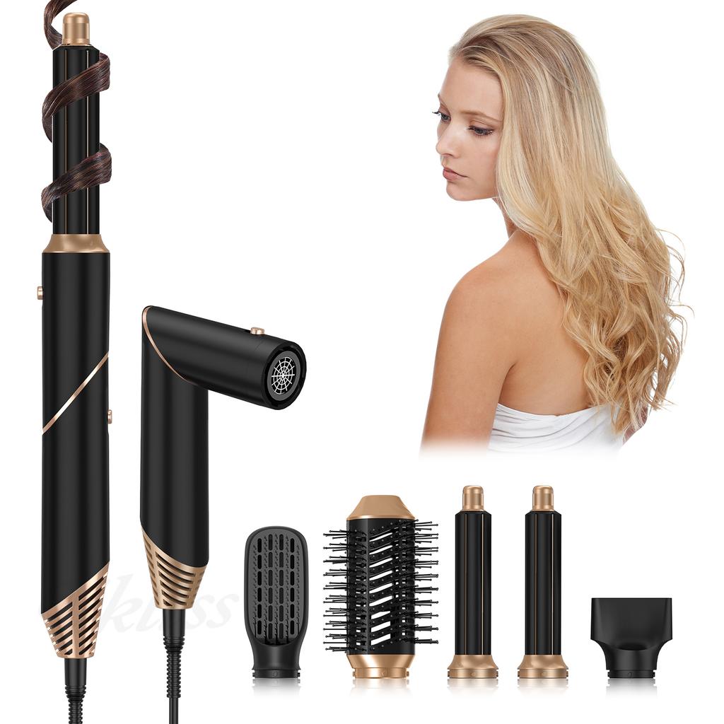 In Stock 5 In 1 Multi Styler Foldable Hot Air Brush One Step Hair Dryer Brush Comb and Volumizer