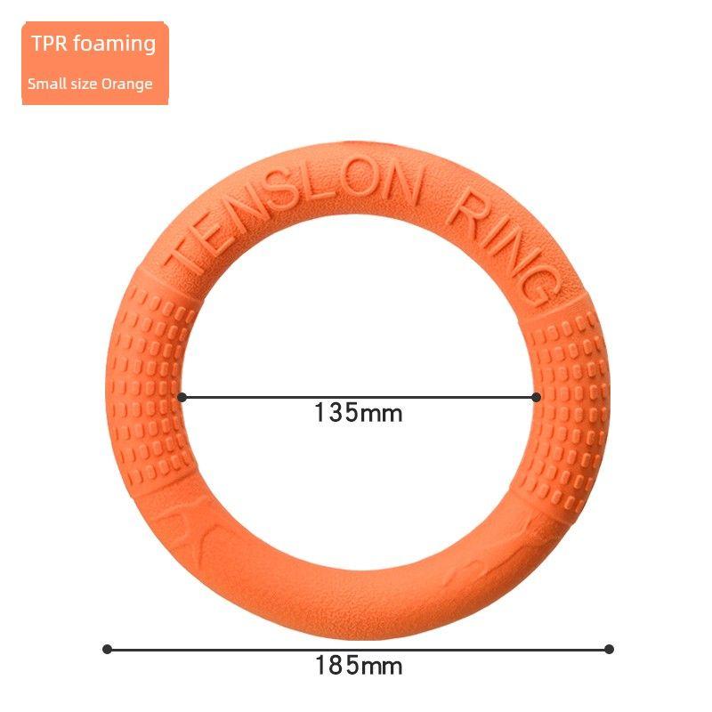 

Dog Pull Ring Toy Bite-Resistant Relieving Stuffy Artifact Large Small Dog Border Animal Husbandry Golden Retriever Interactive Throwing Pet Supplies Orange (185mm)