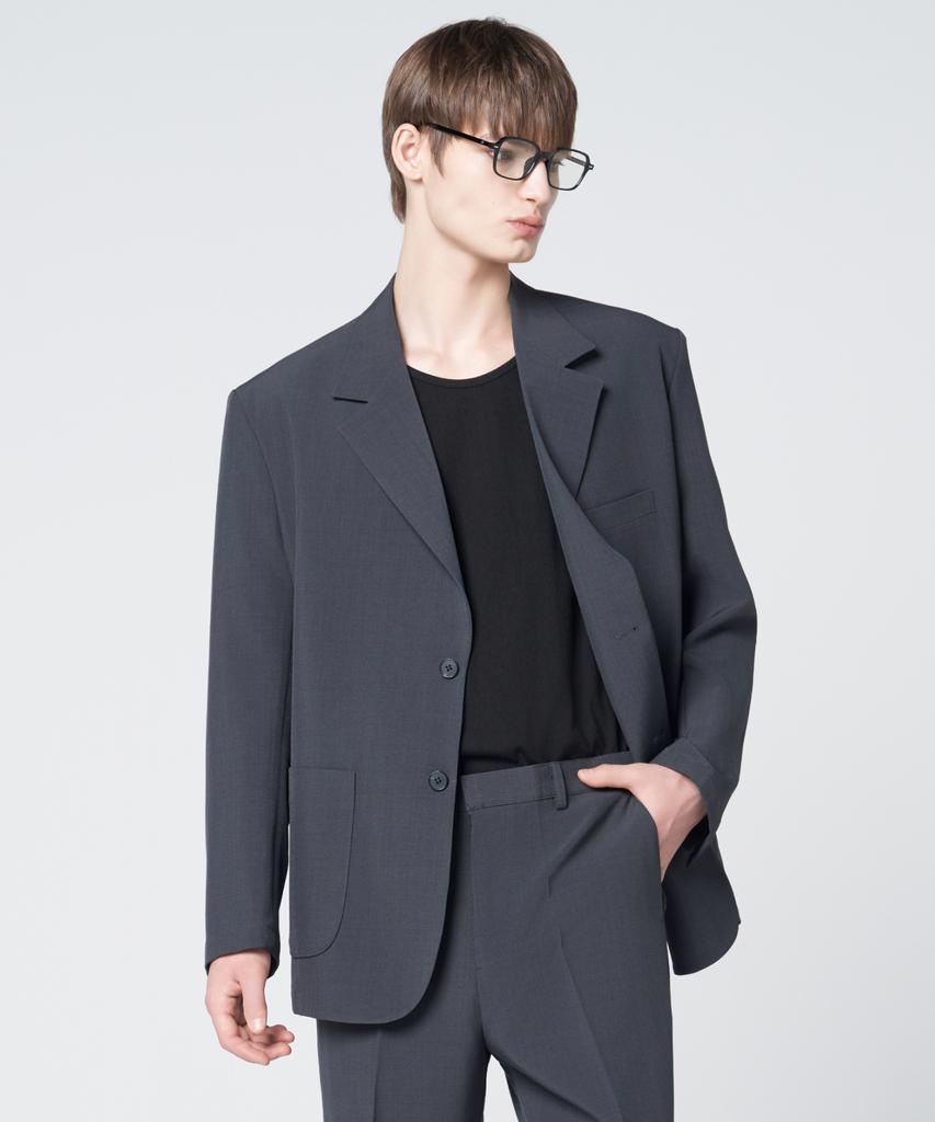 Hyoji Ss Washable Semi-Over Fit Blazer ( S01 - 5 Colors )