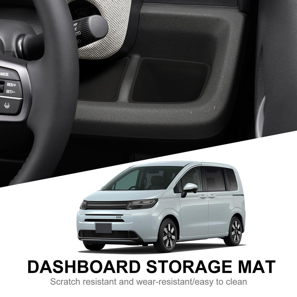 for Honda Freed 2024 2025 Dashboard Cup Holder Storage Box Silicone Shock-Absorbing Central Cup Tray Tidying Black