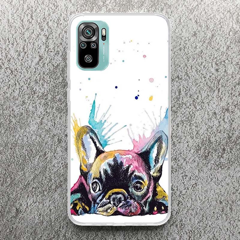 

French Bulldog Dog Pug Print Soft Case for Xiaomi Redmi Note 14 13 14S 12S 11S Phone Shell 10 Pro Plus 11E 11T 12 11 10S 9 Cover Redmi Note 14S