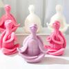 Flexible Silicone Mold Yoga Turtles Shaped Candle Molds Scented Aromatherapys Making Mould Handmade Ornament Mould