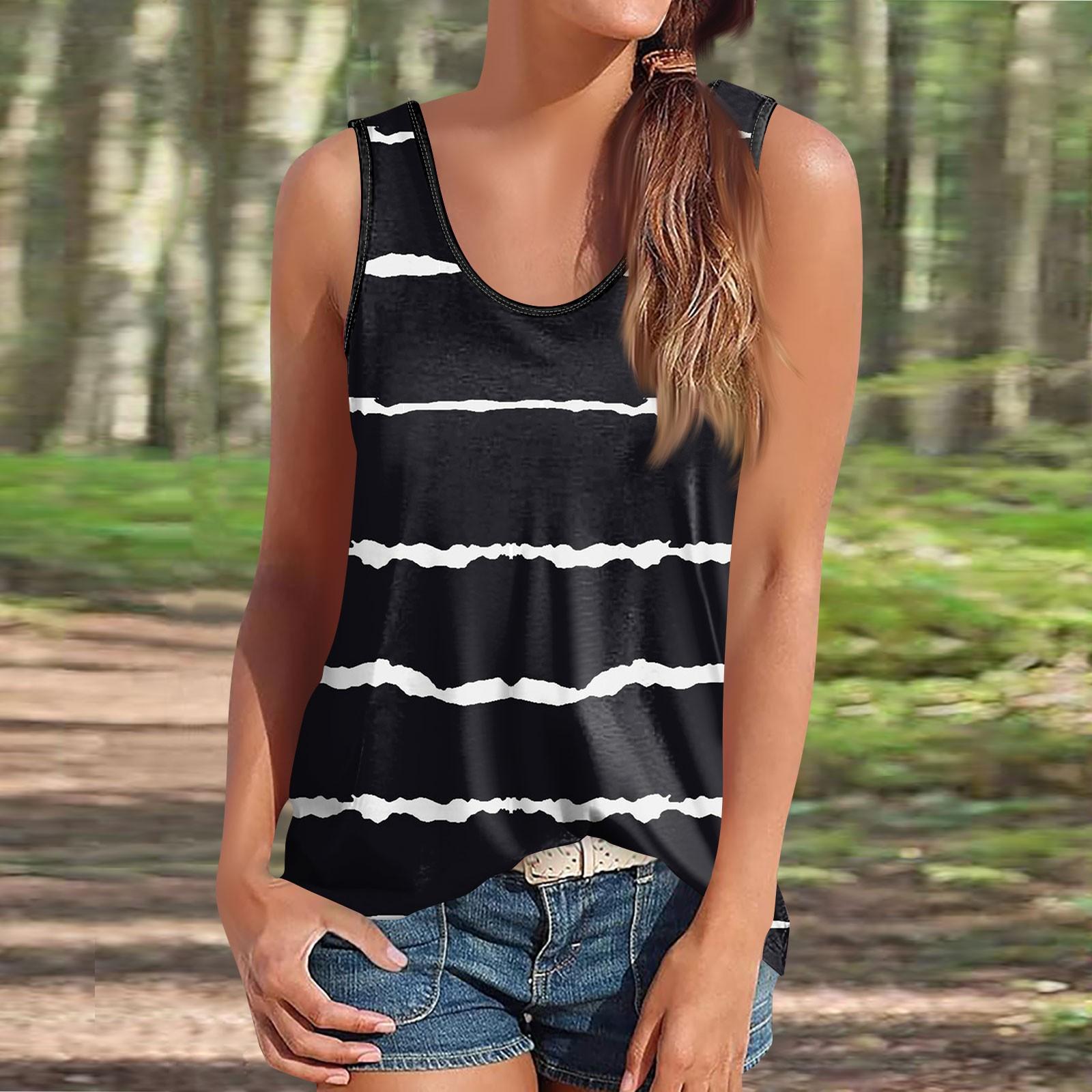 

Женская майка, нарядные повседневные рубашки, летние свободные майки, милая модная одежда, блузки без рукавов XXL чёрный