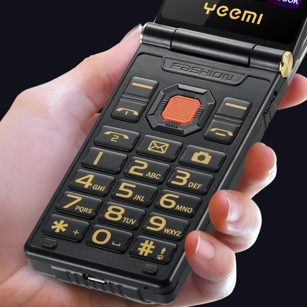 YEEMI M7+ LTE 4G Full netcom 2.8inches Screen Dual SIM Mobile Phone 8W Camera Bluetooth FM Radio Video Player Flip Phone 2300mAh