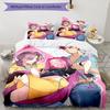 3pcs KPop Demon Hunters MIRA3 Design Cover Set - HD Printed Bedding with 1 Cover and 2 Pillowcases - Perfect for Home and Dorm Decor