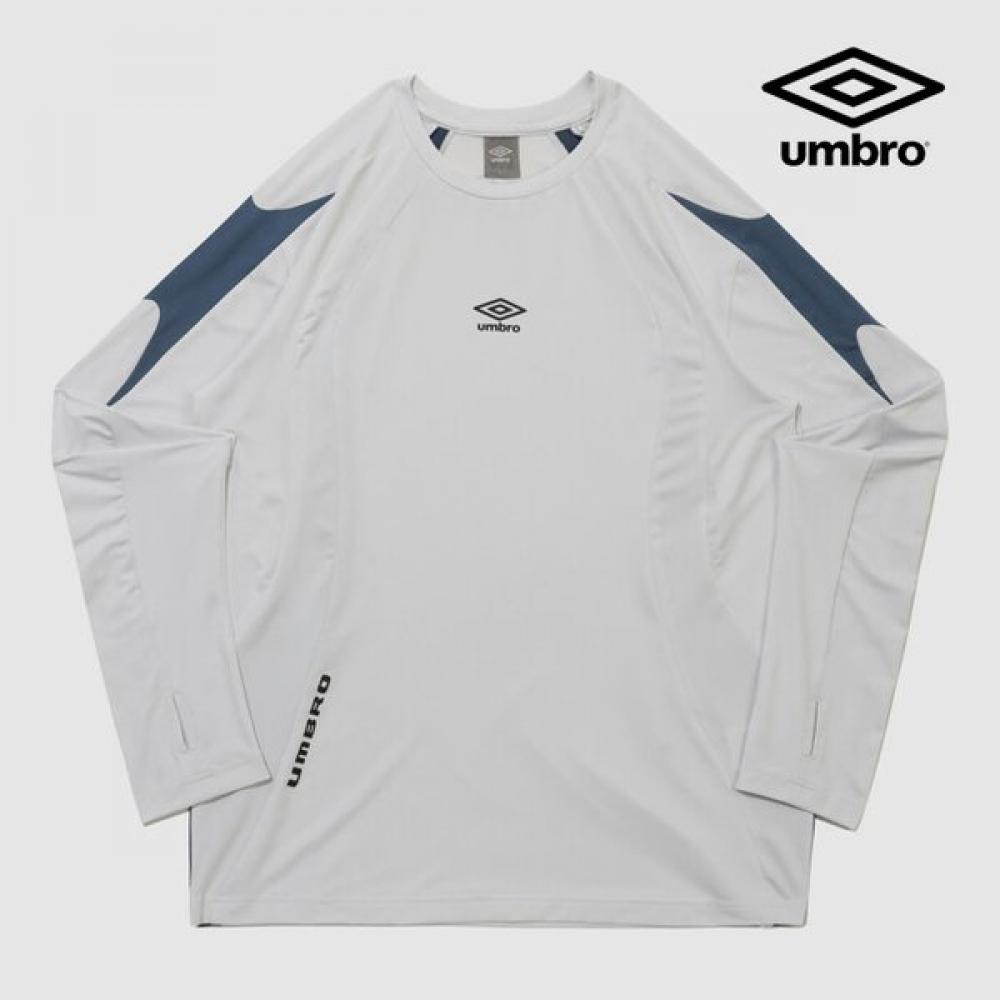 

Umbro Long Sleeve FooTball Training T shirT Ur121srl39 Wgr white-gray/095