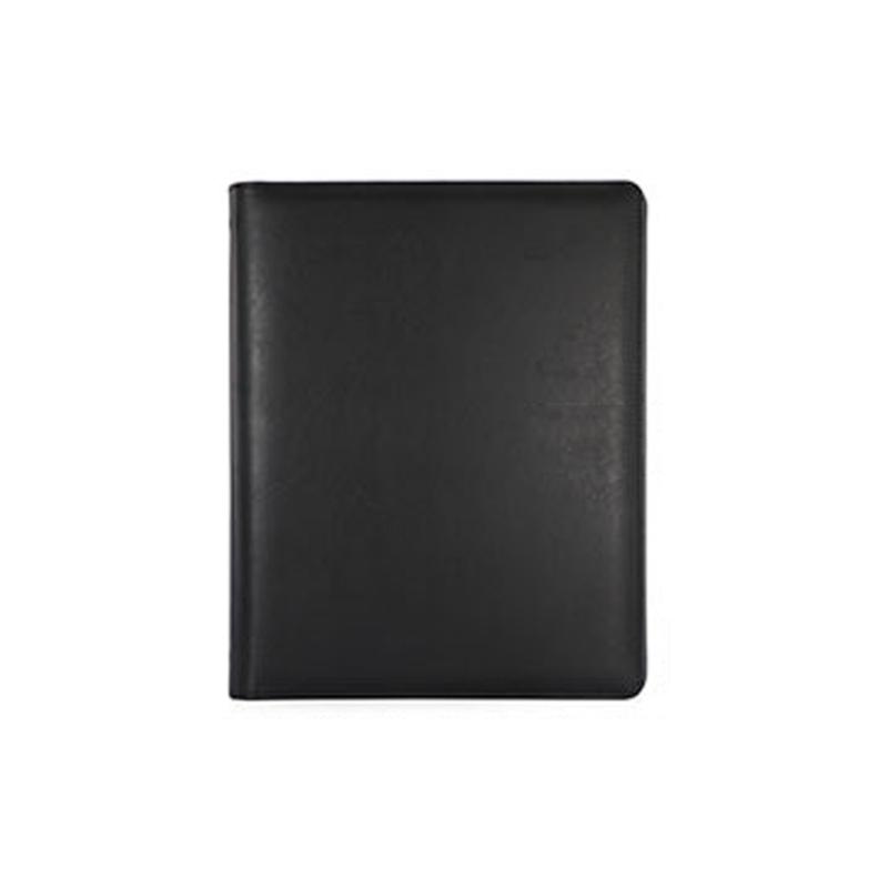 Business Document Case Leather Conference Folder with Clipboard 4 Rings Clipboard Folder for Business Meeting Interviews