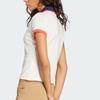 Adidas Originals Logo Slim Fit Polo Shirt Women tops Off-White JY3515