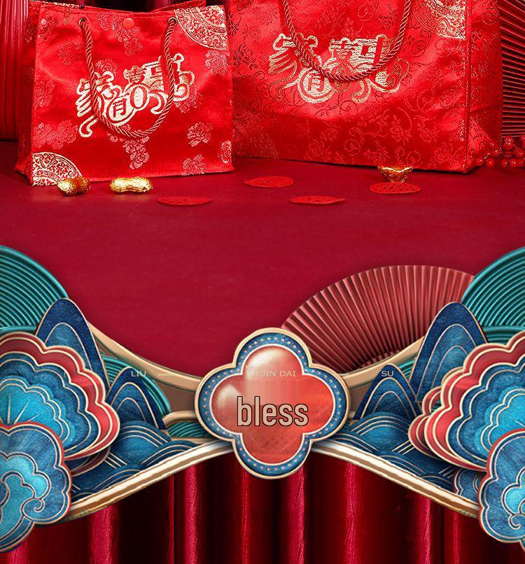 Large Red Wedding Gift Envelope – Elegant Engagement/Betrothal Money Bag