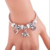 1PC Women's Fashion Pan Family Multi Element Beaded Elephant Key Bracelet Date Travel Banquet Party Holiday Dressing Gift