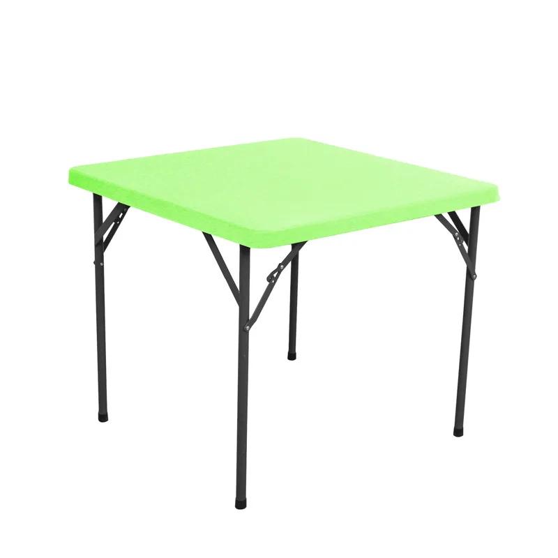 85x85cm Square Tablecloth Washable Polyester Fabric Solid Color Elastic Table Cloth for Wedding Party Dining Banquet Decoration