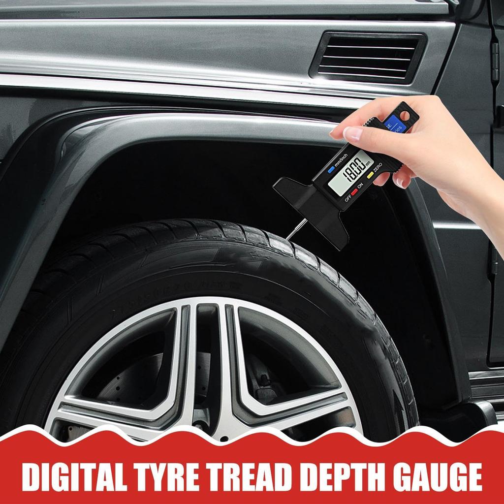 Tread Checker Tyre Guage - Tire Depth Gauge Tool, Tire Thread Measuring Gauge |