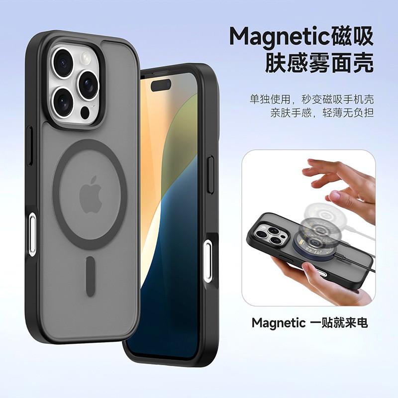 DUX Genuine Leather Magnetic Wallet Case IPhone 18 Pro 2-in-1 Protective Cover