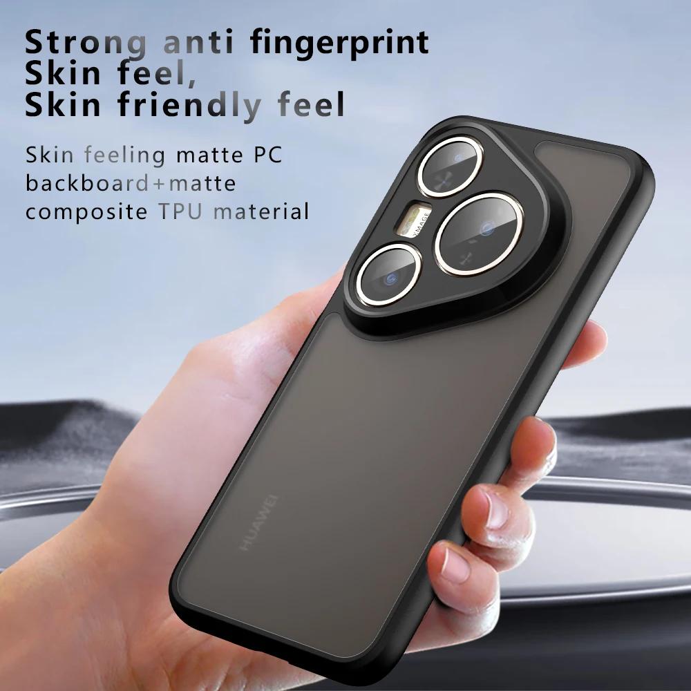 for HUAWEI Pura 80 Pro + Shockproof Matte Phone Case Acrylic Bumper Soft Cover for HUAWEI Pura 80 Ultra Clear Shell Funda