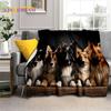 Cute Dog Samoye, Chihuahua, Husky, Koki Cartoon Soft Flannel Blanket for Beds Bedroom Sofa Picnic,Throw Blanket Outdoor Leisure