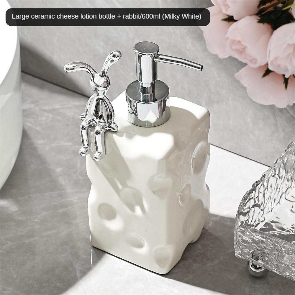 Hand Soap Laundry Liquid Sub Bottling Soap Shampoo Dispenser Bottles Shampoo Shower Conditioner Ceramic Modern Minimalist