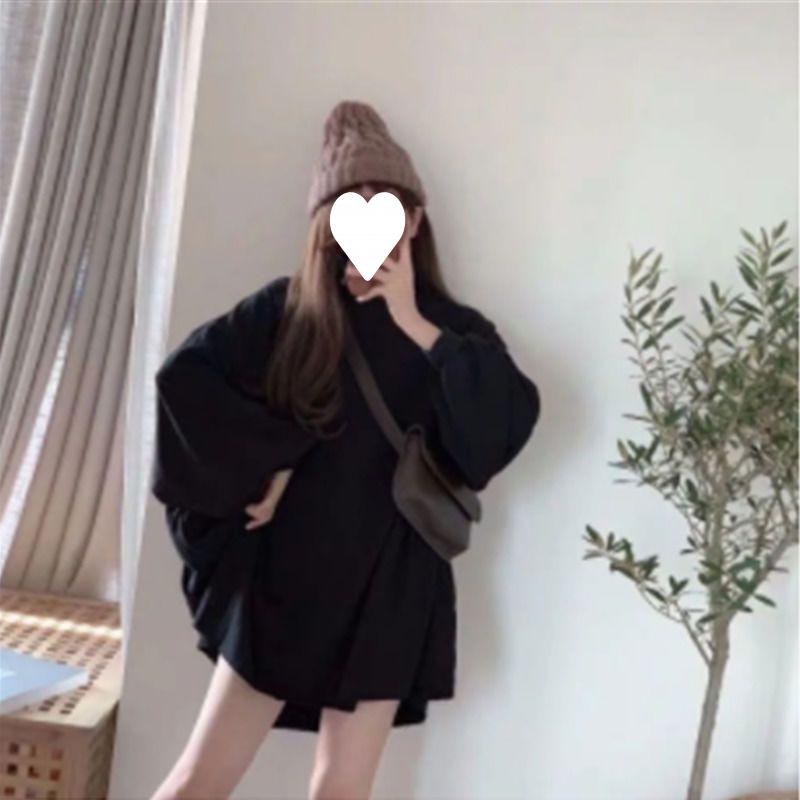 Plus Size Women's Korean-Style Loose Sweatshirt - Trendy Autumn/Winter Jacket for 230-300 Jin