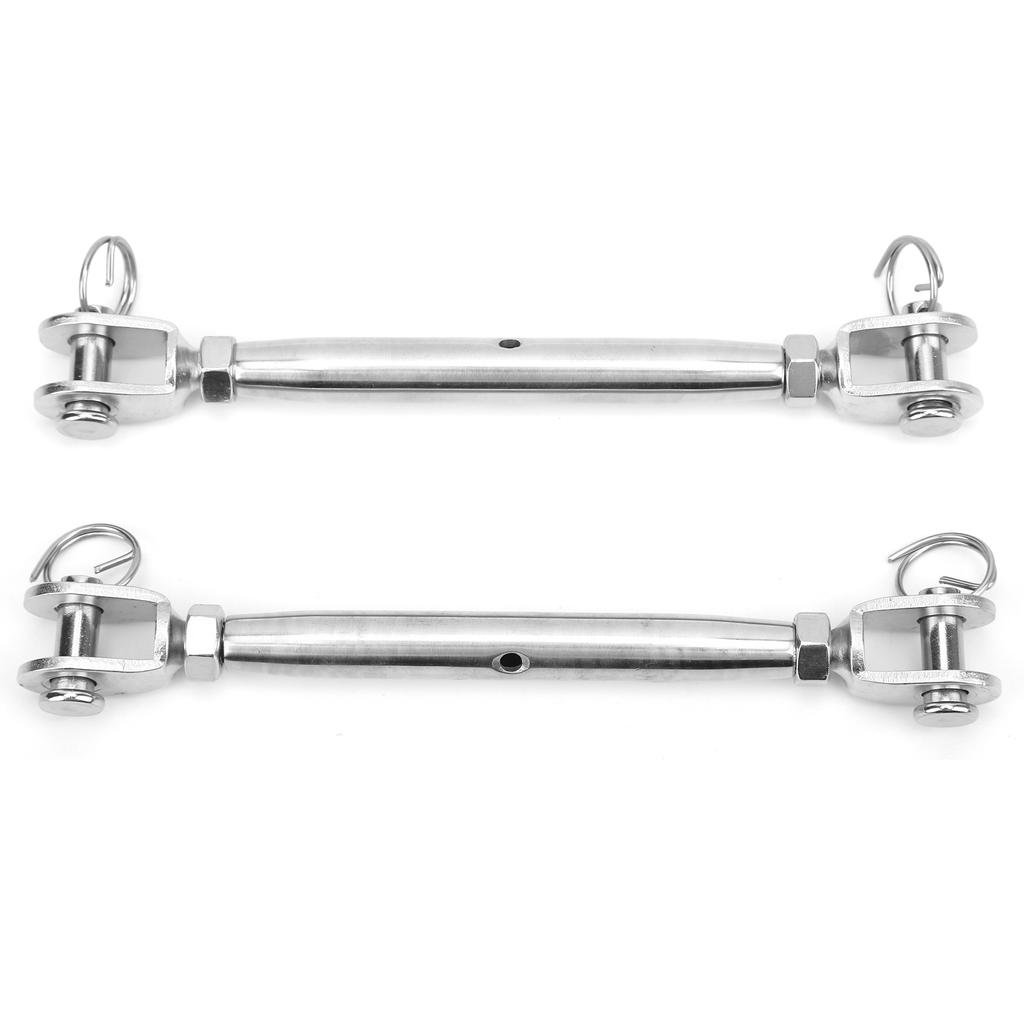 2 adet Çene ve Çene Gerdirme Paslanmaz Çelik Gerdirme Donanımı Vidanı Tel Halat Kablo için Çene