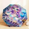 1pc Mermaid Shell Pattern Umbrella Design Automatic Opening and Closing Umbrella, High-quality Travel Umbrella,  c1128021