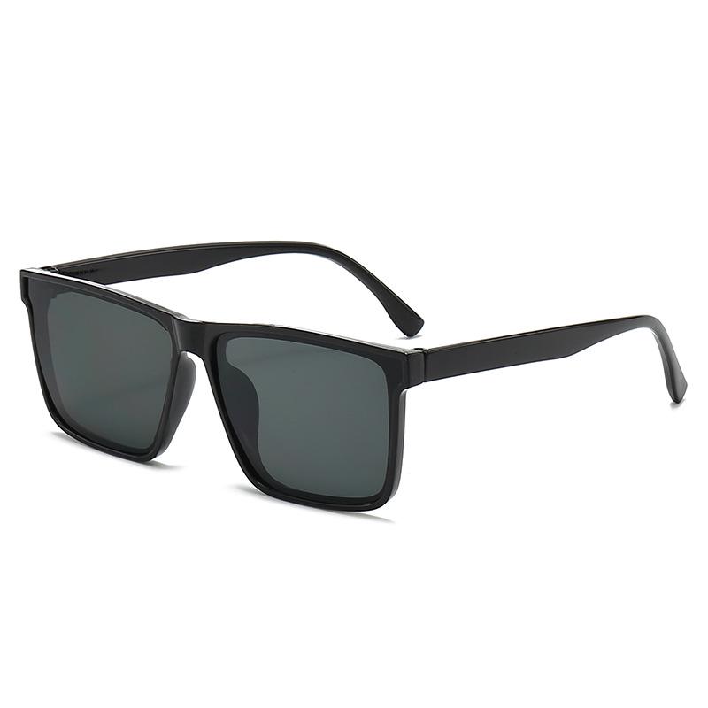 2025 Retro Square Frame Sunglasses - Unisex European & American Style for Driving & Fishing