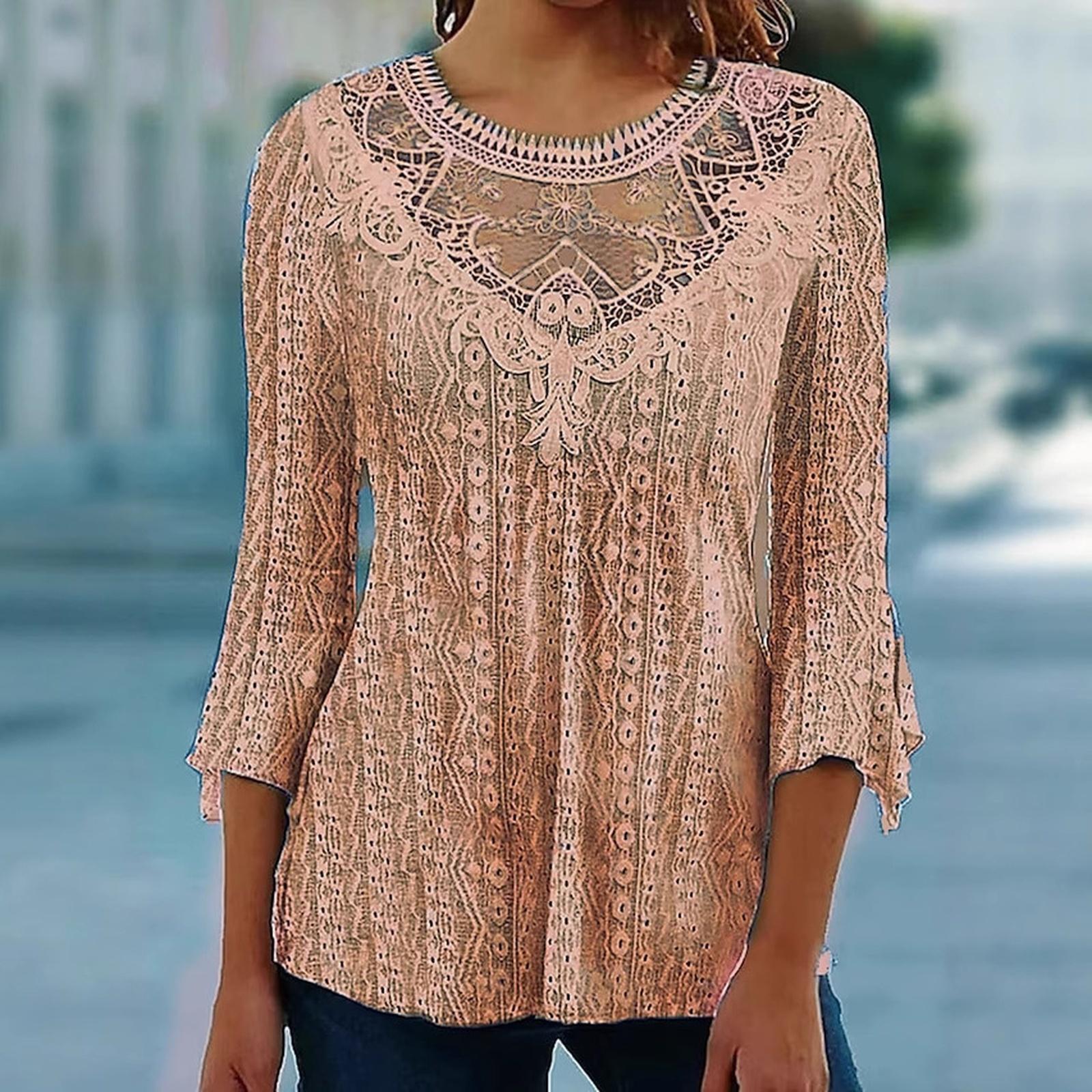 Женская модная цветная кружевная вставка, повседневный топ с вырезами S