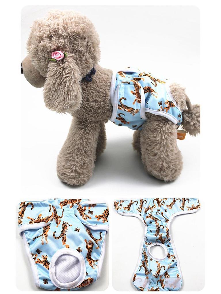 Pet Printed Anti-Harassment Menstrual Diapers for Female Dogs