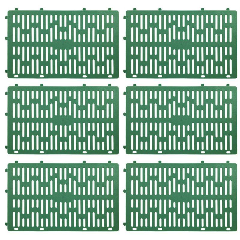 

M-Modern-6Pcs Tree Trunk Protector Plant Protection Fence With Twist Ties Plant Guard Protectors Adjustable For Protecting Trees зелёный