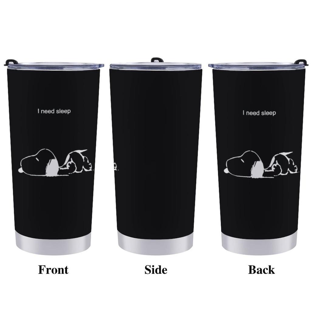 Snoopy Mug Coffee Cup Convenience Store Cup Tumbler Stainless Steel with Lid Portable Gasudeo Direct Drip Gift Car Character Goods Cute 600ml Cold/Hot