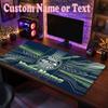Seattle Seahawks Benutzerdefinierter Name Text Mauspade, Große Schreibtisch-Mausmatte Personalisierte Home-Office-Geschenk