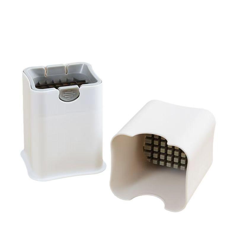 Quick Cut French Fry Cutter Stainless Steel Potato Slicer Multifunctional Crinkle Cut Vegetable Dicer Durable ABS Kitchen Gadget белый