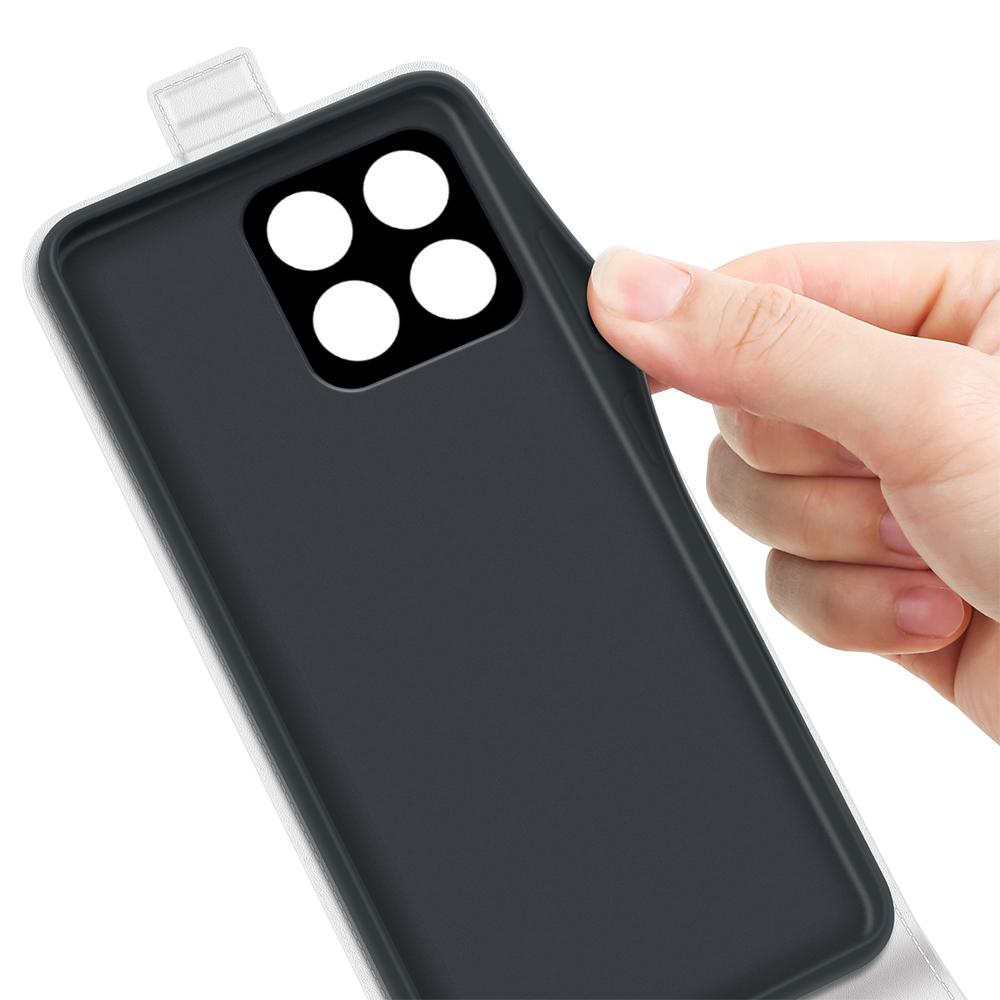 For Honor X8b 4G Magnetic Case Card Slot Vertical Flip Cell Phone Cover
