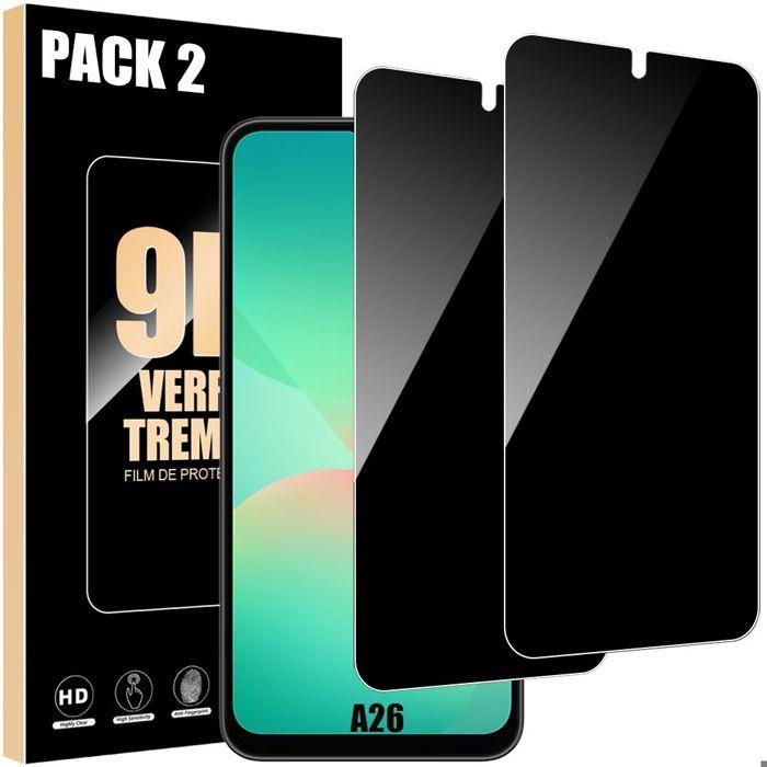 Verre Trempé Anti-Espion - Booling - pour Samsung Galaxy A26 5G - Installation Facile - Résistant 9H - 2 Pièces