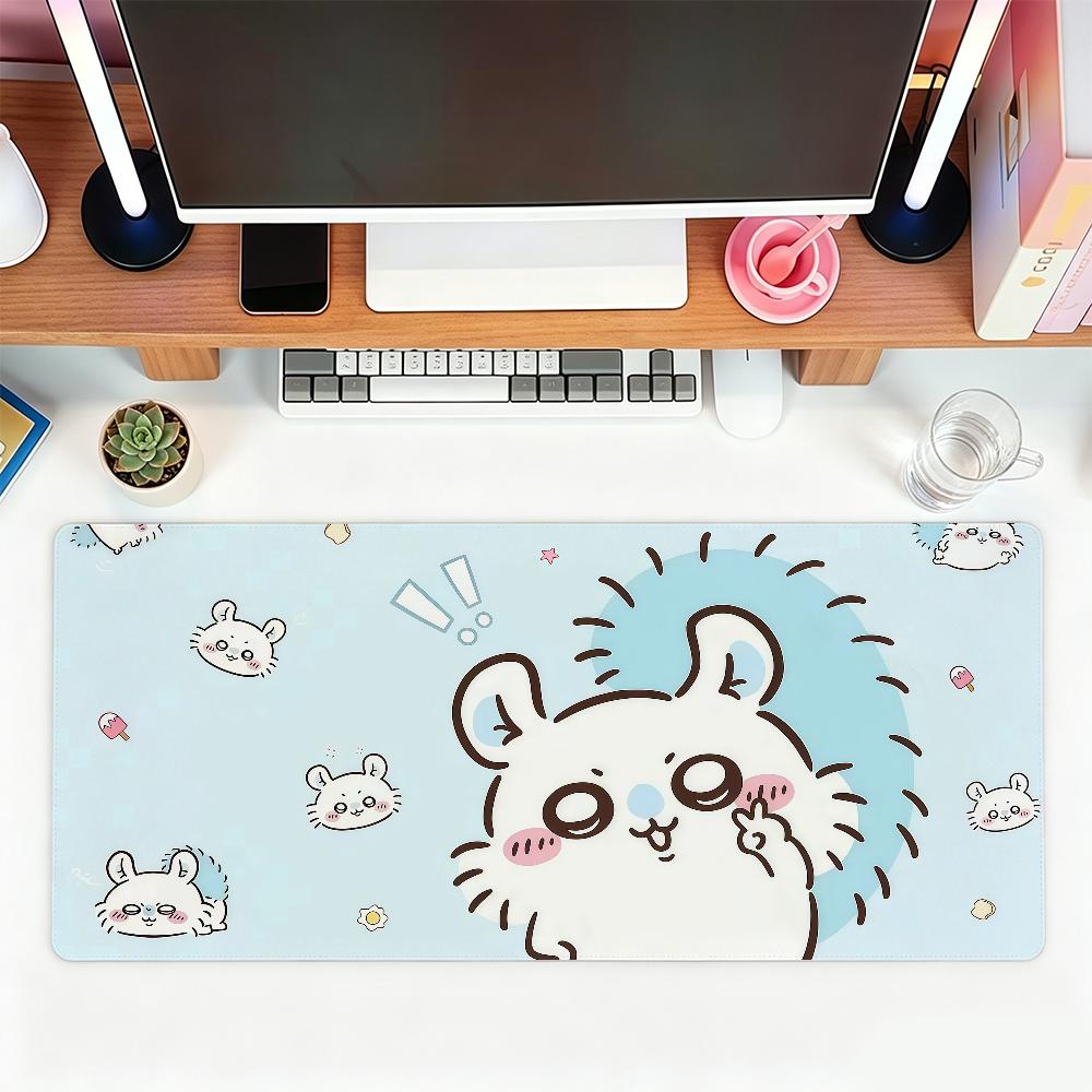 Cartoon Kawaii C-Chiikawas Mouse Pad For Office Gaming And Keyboards Non-Slip Large Waterproof