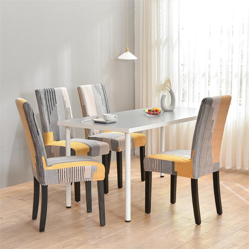 Dining Room Chair Covers Set Of 1/2/4/6Pieces, Removable Washable Chair Covers For Dining Chairs Stretch Parson Chair Slipcover