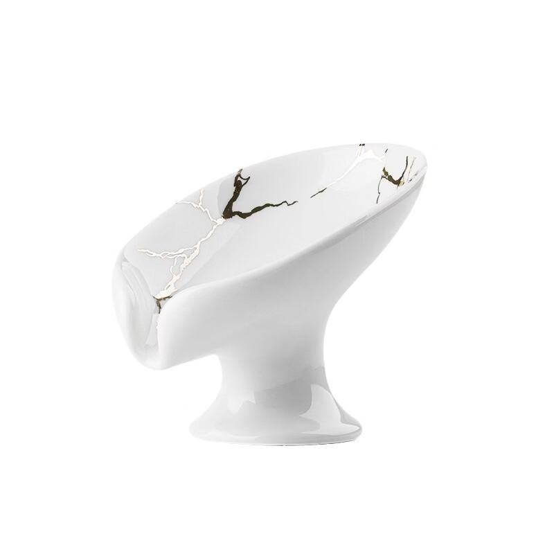 YIXI Ceramic No-Drill Wall-Mounted Soap Dish