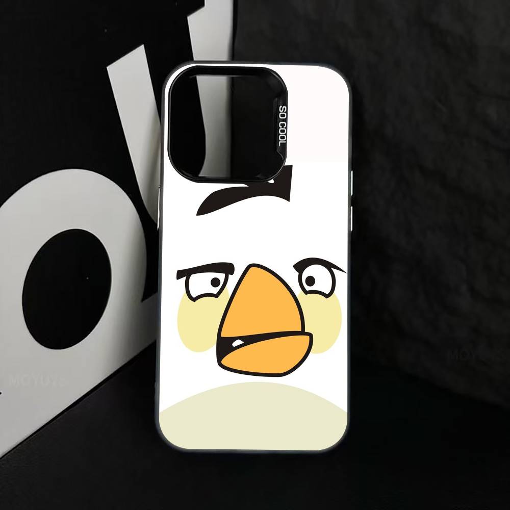 Funny Cartoon A-Angry B-Birds Phone Case For iPhone 17,16,15,14,13,12,11 Plus,Pro Max,XS,Colorful Silver Phone case Funda Cover