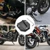 YUHENGCT Motorrad Seitenständerplatte Universallegierungsständerplatte Rutschfeste Verlängerungsfußstütze Klappständer