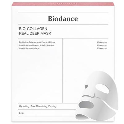 Bio kolagenová skutečná hluboká maska ​​34g (4 plátýnkové masky uvnitř)