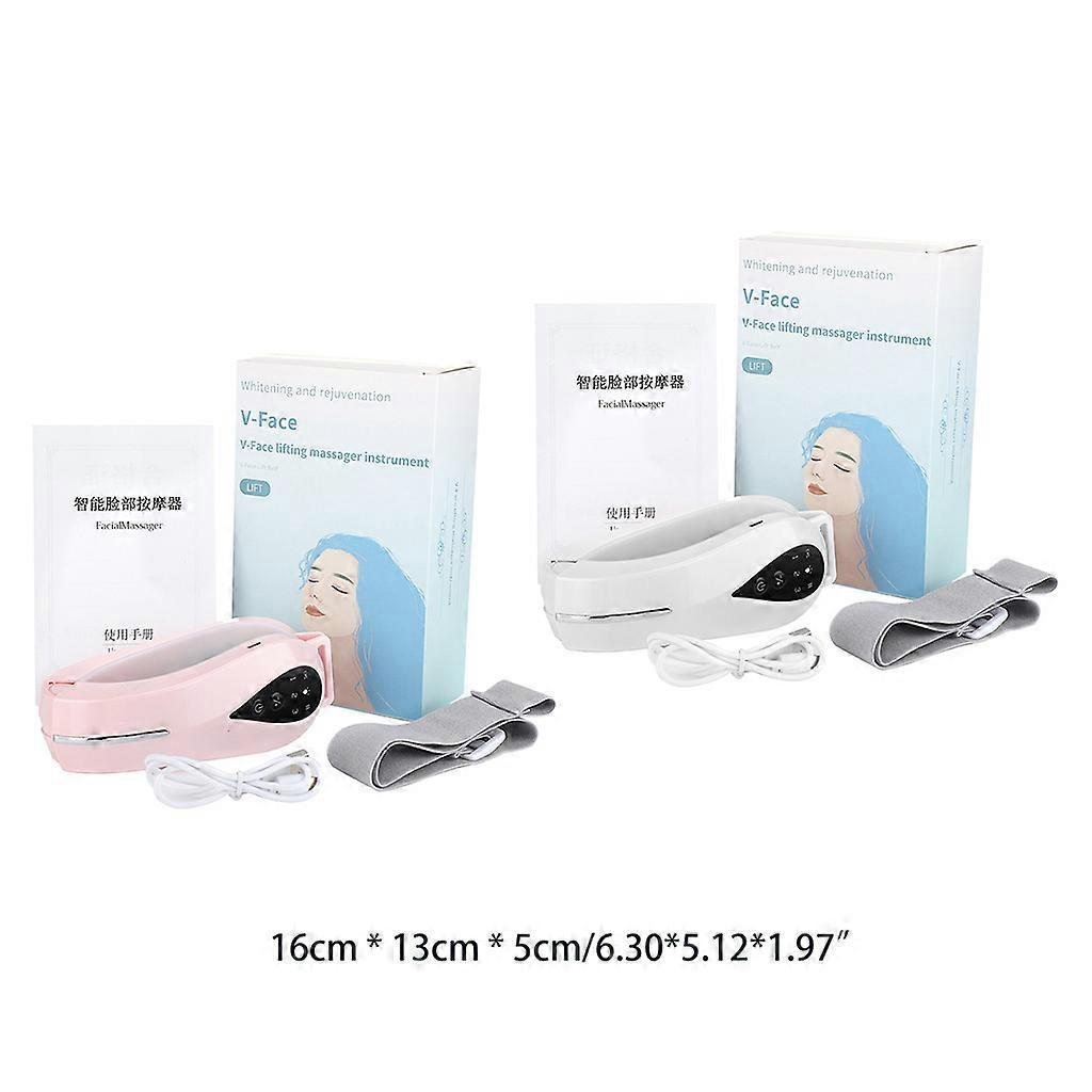 Micro Current for Facial Massager Chin Lift Belt LED Face Slimming Vibration Dev