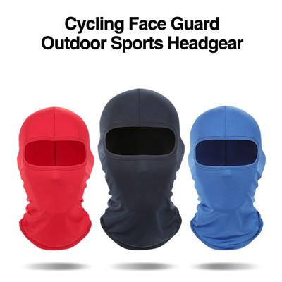 Solid Color Balaclava Ski Face Guard Outdoor Fishing Riding Cooling Neck Gaiter Full Head Windproof Sunscreen Headgear