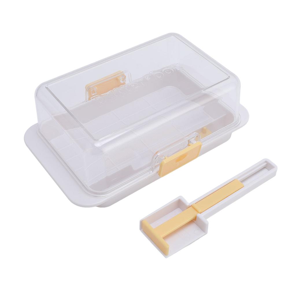 Airtight Butter Dish Reusable Dishwasher Safe Butter Holder with Cutting Tool for 500g Cheese