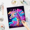 Frame Giraffe Diy Paint By Numbers Kits Animals Modern Acrylic Paint On Canvas For Adults Handpainted Numbers Painting For Home Decors 40x50cm