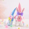 Creative Easter Bunny Plush Doll Adorable Cartoon Design With Bow For Festive Decor