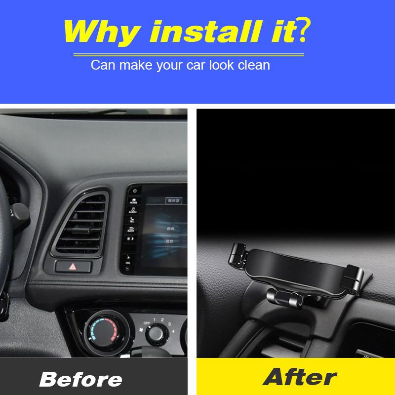 GPS Cell Phone Holder Suport Brackets Air Conditioning Vent Car Mobile Phones Supplies Accessories For Honda HRV VEZEL